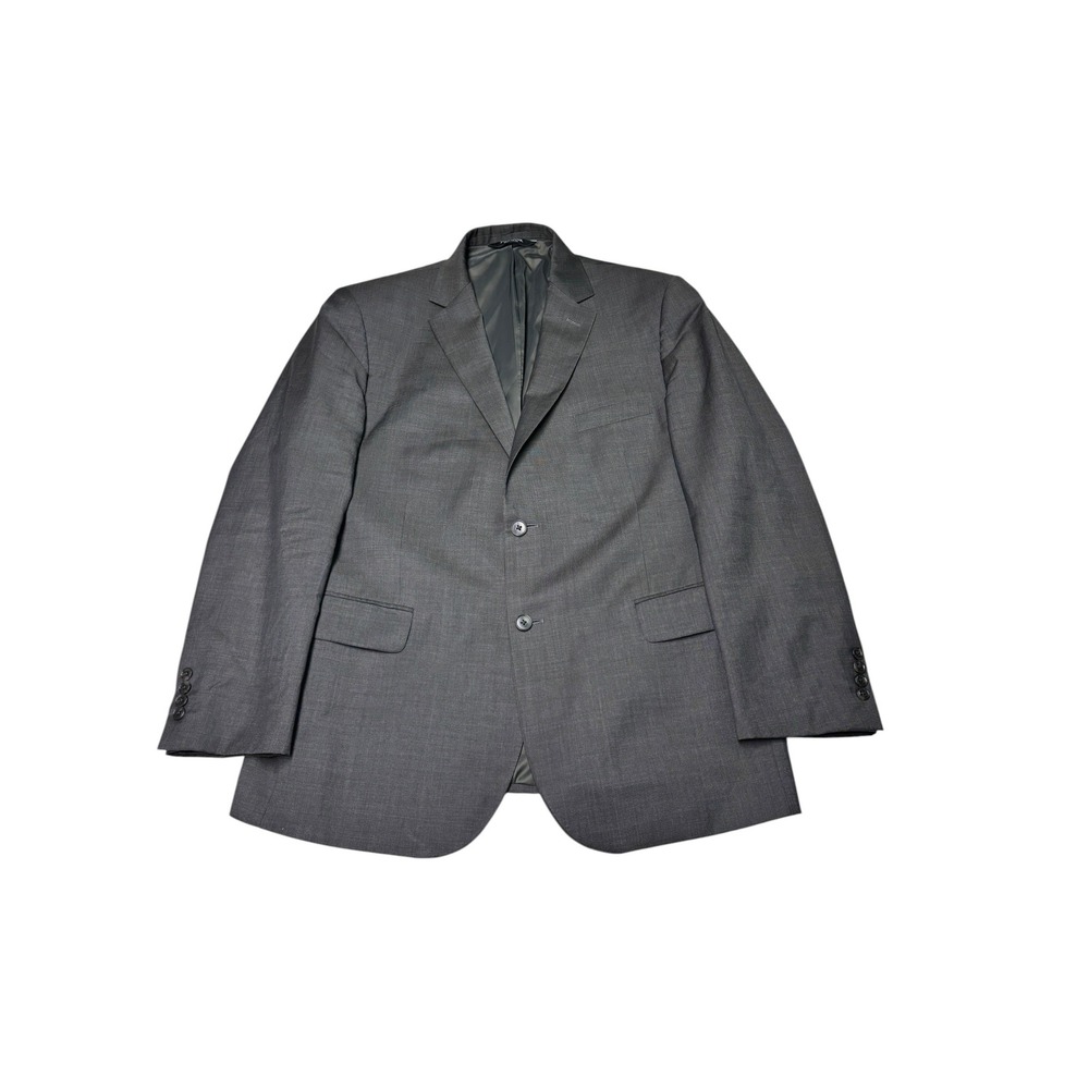 Jos A Bank Traveler Chelsea‎ Blazer Mens 46R Wool Gray Charcoal